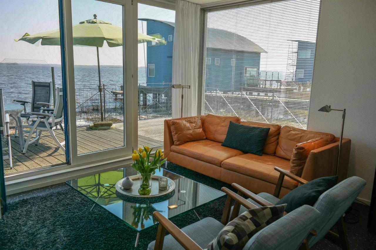6 Pers. Waterfront Home Seeblick, Equipped Stilt House On The Water Anjum Экстерьер фото